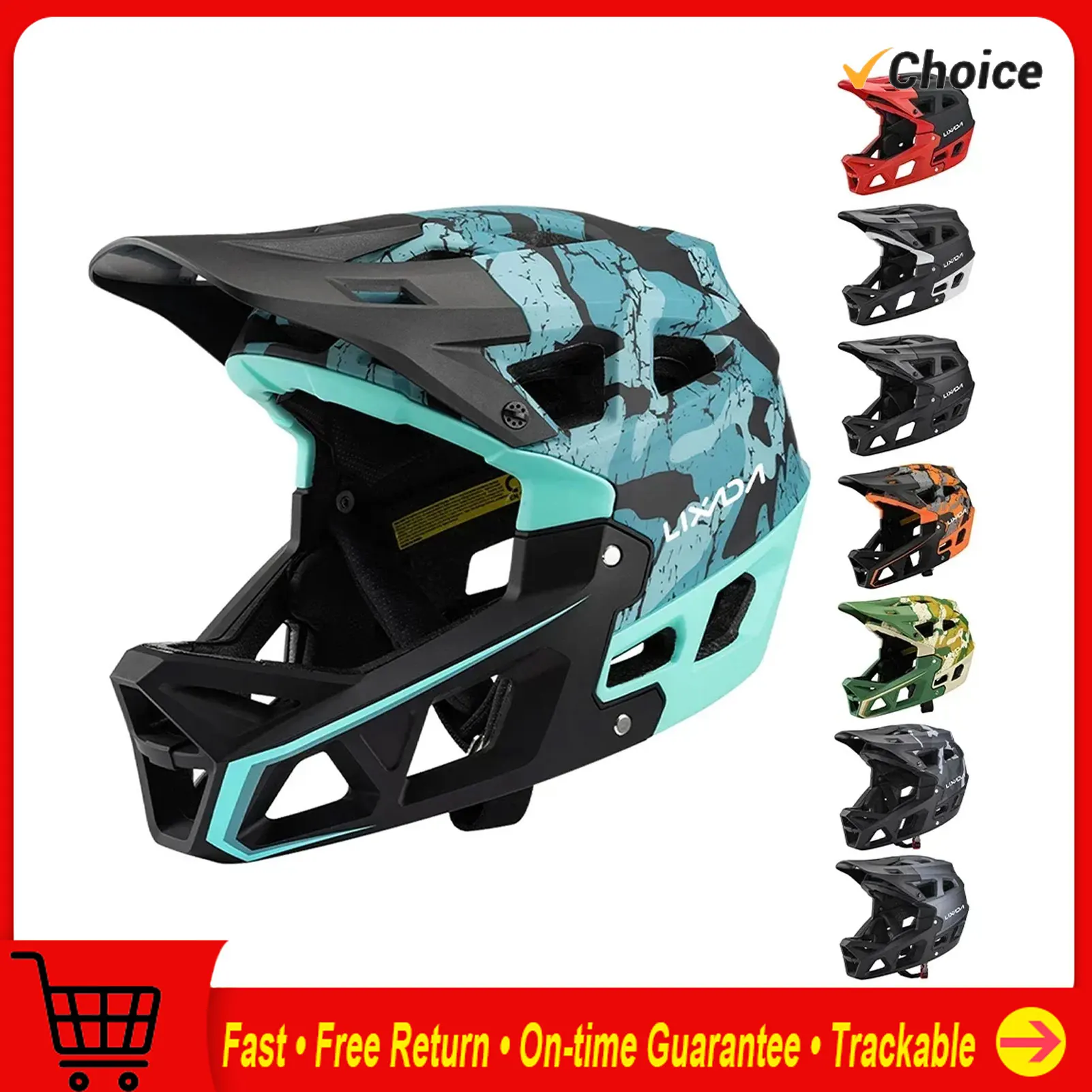 Mountain Biking Helmet Full Face - Dağ Bisikleti Güvenlik Bisiklet Ekipmanı Tam
