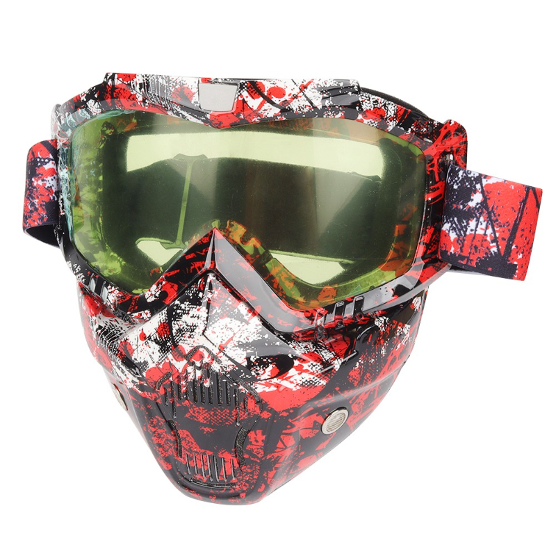 Mountain Biking Helmet Full Face - Motosiklet gözlükleri, maskeler, off-road motosikletleri nefes