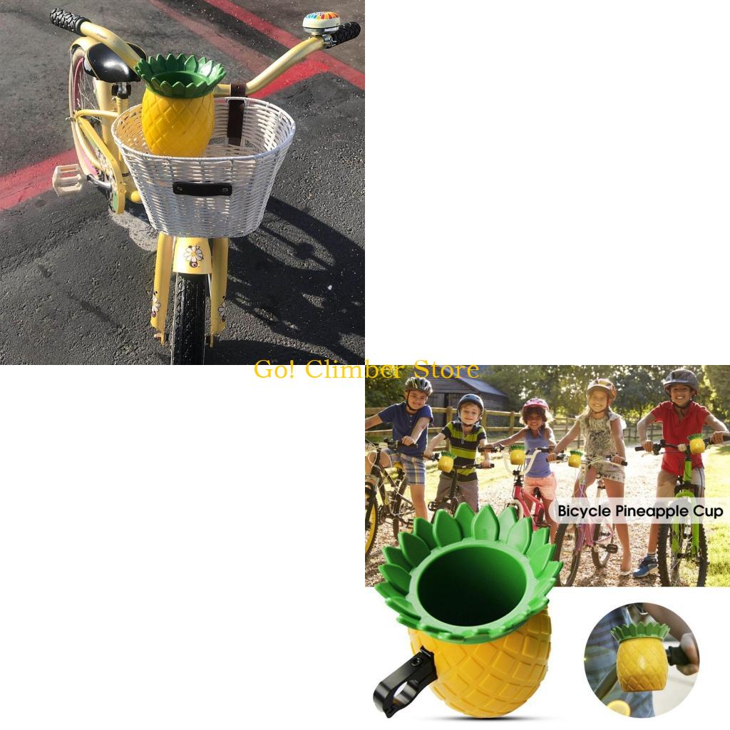 Mountain Biking Cartoon - Q84C Bisiklet Şişe Tutucu Karikatür Ananas