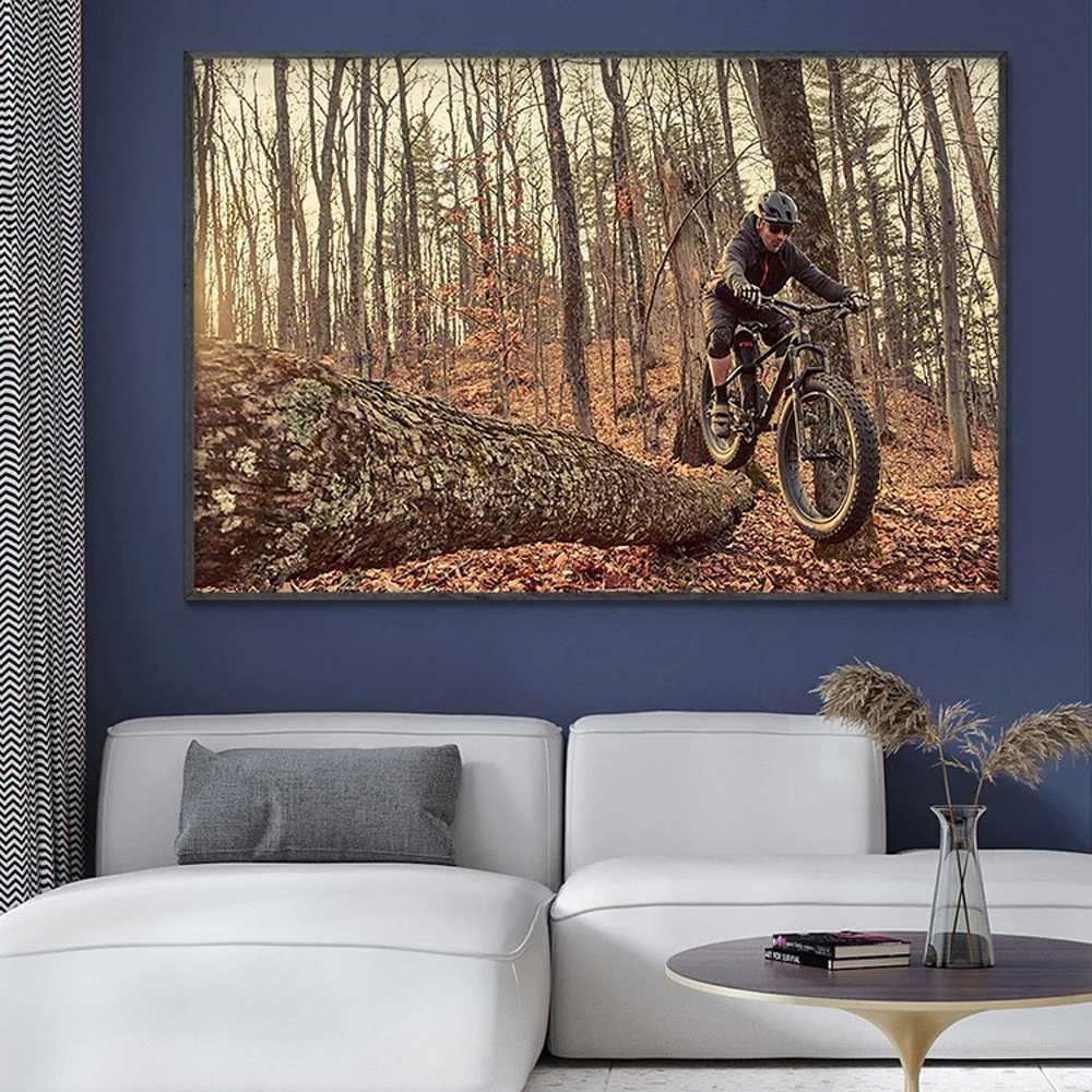 SP082 İpek Kumaş Duvar Posteri - Mountain Biking Movies incelemesi ve fiyatı